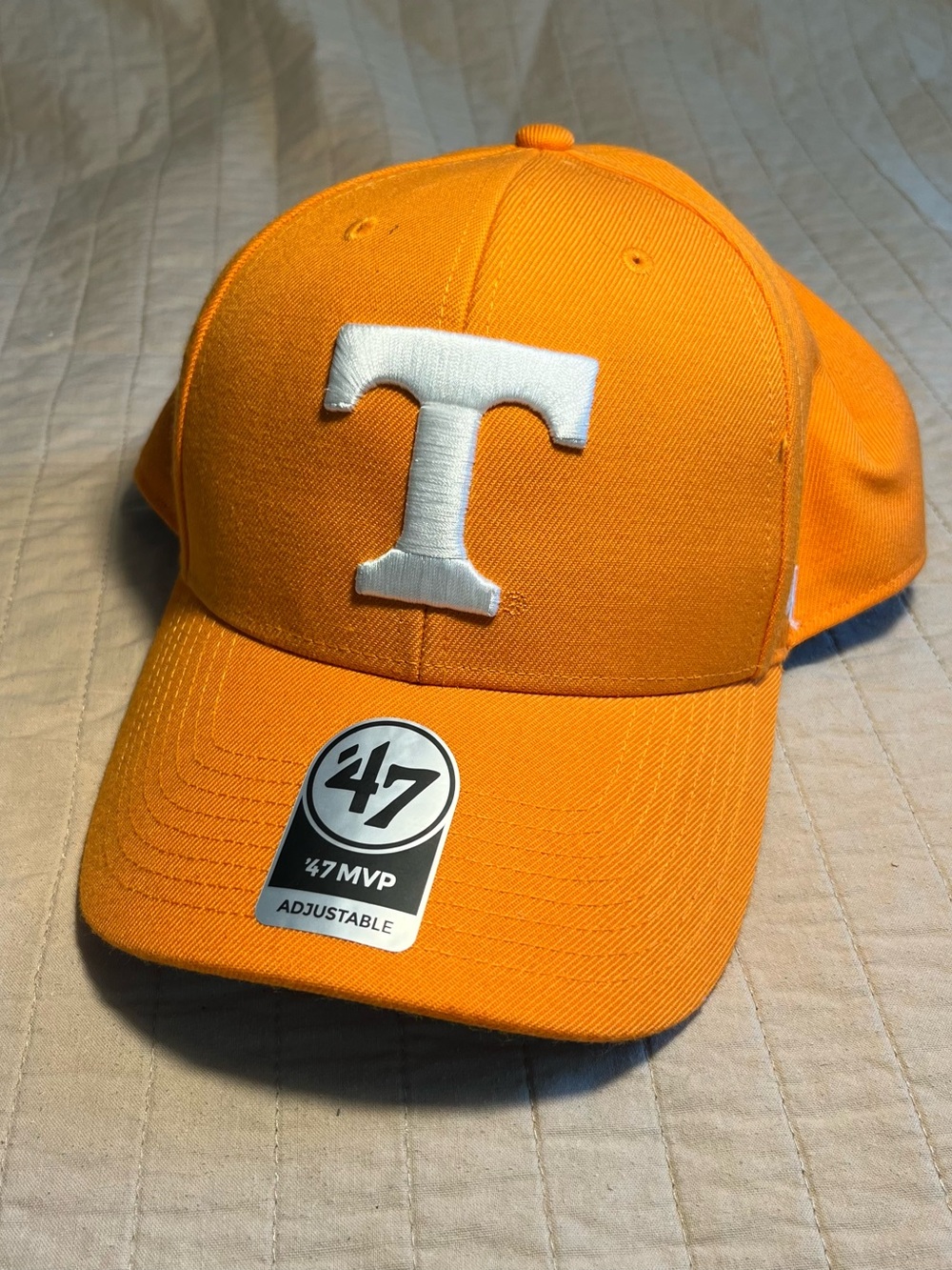 47 Orange Baseball Cap with White 'T' Logo Tennessee